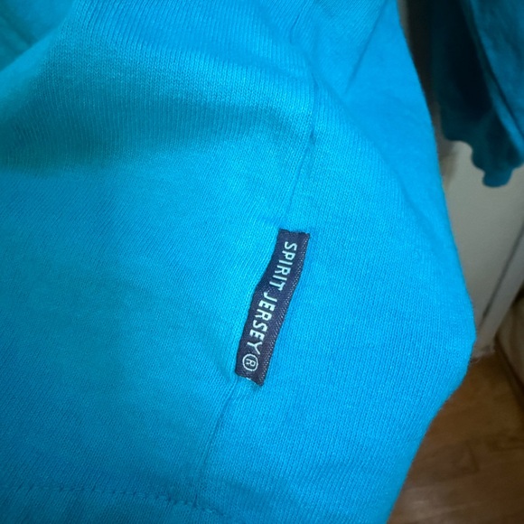 Disney Cruise Line Spirit Jersey Teal Blue Lace Up Size M Long Sleeve - Picture 6 of 9